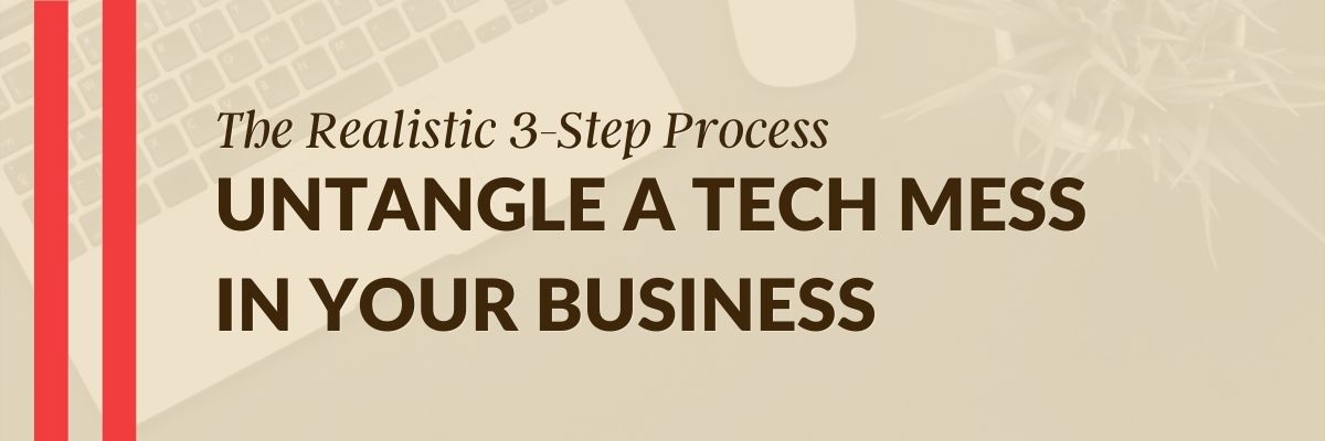 The Realistic 3-Step Process to Untangle a Tech Mess in Your Business